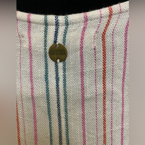 - Rip Curl striped sleeveless button down dress size M - Picture 3 of 5